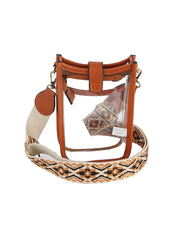 Crossbody Transparent Fashion Bag Guitar Strap