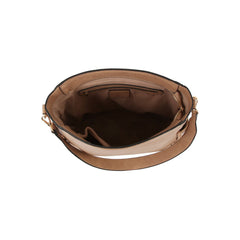 Woven detail side pocket daily shoulder bag