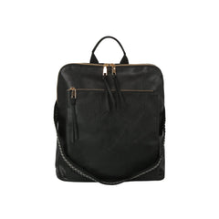 Perforated Front Pocket Convertible Backpack