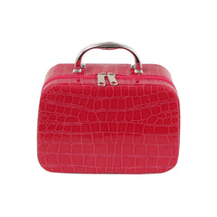 Croc-Embossed Vanity Case