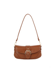 Classic Buckle Baguette Shoulder Bag