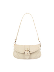 Classic Buckle Baguette Shoulder Bag