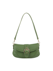 Classic Buckle Baguette Shoulder Bag