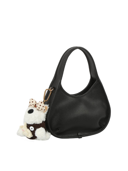 Plush Buddy Mini Crescent Shoulder Bag