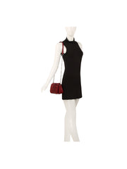 Woven Flap Shoulder Bag