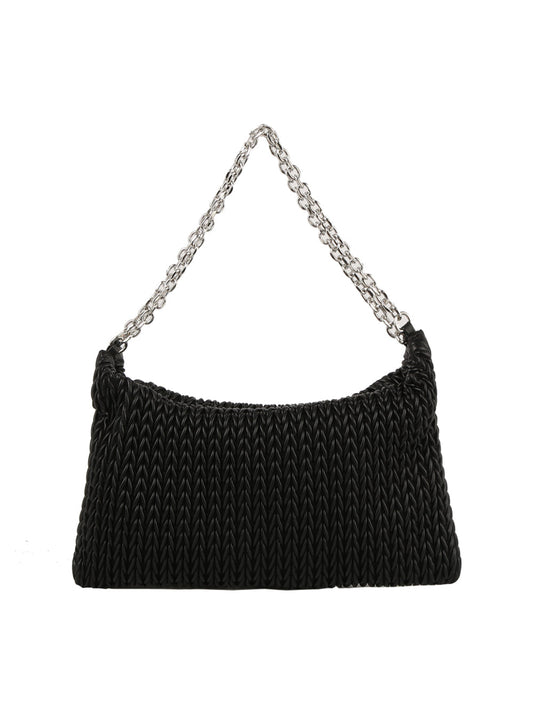 Woven Chain Hobo Bag