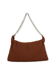 Woven Chain Hobo Bag
