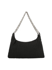 Woven Chain Hobo Bag