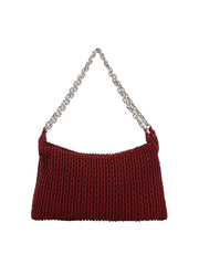 Woven Chain Hobo Bag