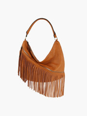 Women Fringed Tassel Shoulder Handbag Purse