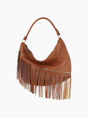 Women Fringed Tassel Shoulder Handbag Purse