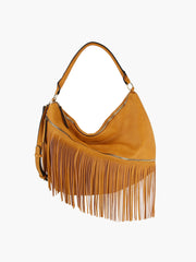Women Fringed Tassel Shoulder Handbag Purse