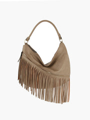 Women Fringed Tassel Shoulder Handbag Purse