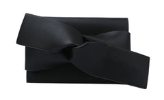 Evening Clutch Messenger Style With Cute Bow Tie Purse Vegan Pu Leather Crossbody Shoulder Bag