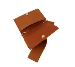 Evening Clutch Messenger Style With Cute Bow Tie Purse Vegan Pu Leather Crossbody Shoulder Bag