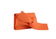 Evening Clutch Messenger Style With Cute Bow Tie Purse Vegan Pu Leather Crossbody Shoulder Bag