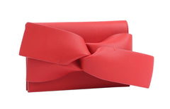 Evening Clutch Messenger Style With Cute Bow Tie Purse Vegan Pu Leather Crossbody Shoulder Bag