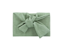 HF Evening Clutch Messenger Style With Cute Bow Tie Purse Vegan PU Leather Crossbody Shoulder Bag CL-0170