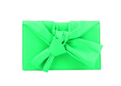 HF Evening Clutch Messenger Style With Cute Bow Tie Purse Vegan PU Leather Crossbody Shoulder Bag CL-0170