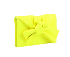 HF Evening Clutch Messenger Style With Cute Bow Tie Purse Vegan PU Leather Crossbody Shoulder Bag CL-0170