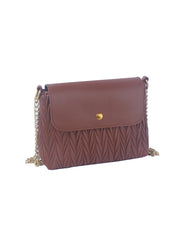 Petite Embossed Shoulder Bag