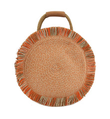 Straw Handbags Women Round Straw Bags Natural Chic Hand Large Summer Beach Tote Woven Handle Shoulder Bag