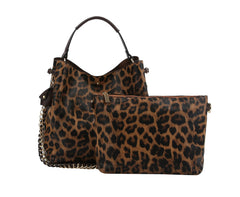 Fashion Animal Print Hobo with Pouch