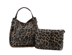 Fashion Animal Print Hobo with Pouch