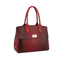 Fashion Classic Croco Top Handle Satchel