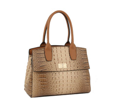 Fashion Classic Croco Top Handle Satchel