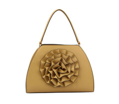 D-0690W Fashion Flower Shape Tote Handbag With Matching Wallet