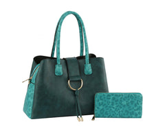 Women Handbags Top Handle Satchel  Bag Hobo Bag Work BagSet 2pcs