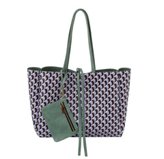 Hf Reversible Three Piece Fashion Handbag Set D-0708-3S