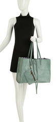 Hf Reversible Three Piece Fashion Handbag Set D-0708-3S