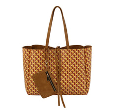 Hf Reversible Three Piece Fashion Handbag Set D-0708-3S