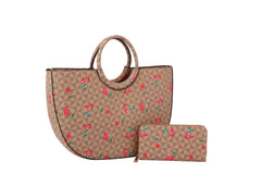 Fashion Monogram Cherry Satchel with Wallet
