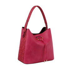 Fashion Leoprad Trim Hobo with Pouch