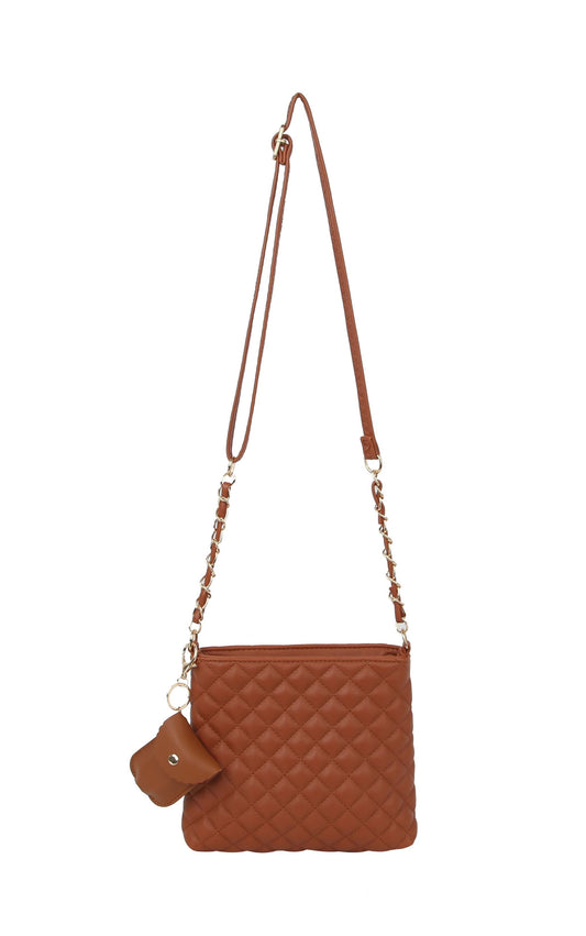 Classic Shoulder Bag with Airpod Case