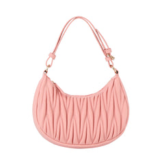Quilted Half Moon Shoulder Bag