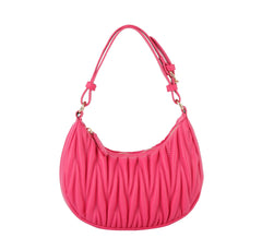 Quilted Half Moon Shoulder Bag