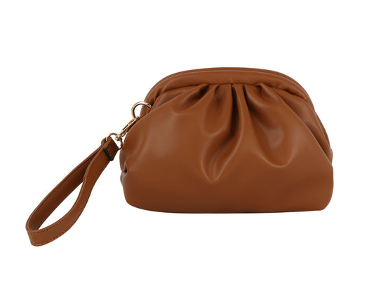 Detachable wristlet frame pouch