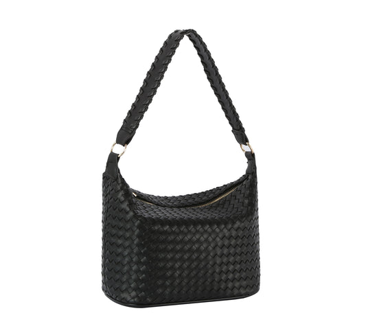 Woven hobo bag