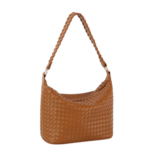 Woven hobo bag