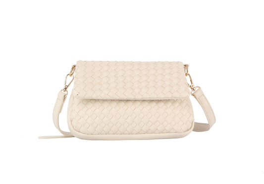 Woven flap over clutch