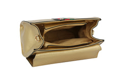 Fashion Bee Stripe Satchel With Wallet