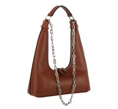Small Hobo for Women Crescent Shoulder Bag With Chain