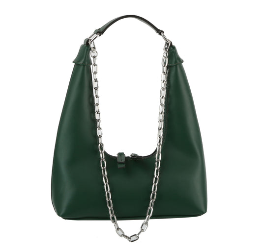 Small Hobo for Women Crescent Shoulder Bag With Chain