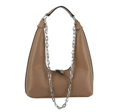Small Hobo for Women Crescent Shoulder Bag With Chain