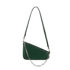 Oblique Shoulder Bag With Chain
