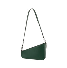 Oblique Shoulder Bag With Chain